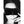 Ouch! Black & White Satin Curvy Eye Mask