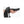 Ouch! Textured 8 Inch Curved Hollow Strap-On - Black