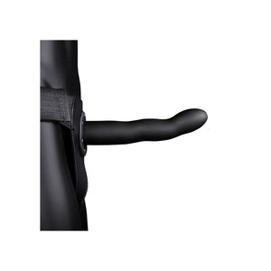 Ouch! Curved 8 Inch Hollow Strap-On - Black
