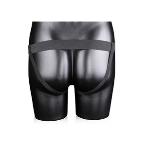 Ouch! Curved 8 Inch Hollow Strap-On - Black