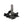 Ouch! Textured Curved 8 Inch Hollow Strap-On - Gunmetal Grey