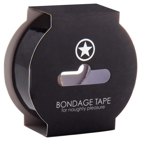 Ouch! Non Sticky Bondage Tape - Black - 17.5 m Length