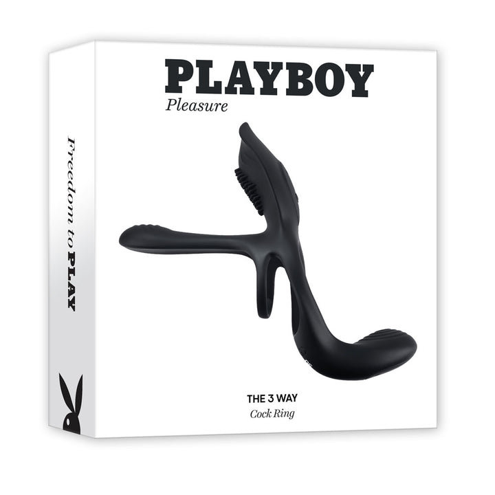 Playboy Pleasure The 3 Way - Vibrating Cock Ring with Wireless Remote