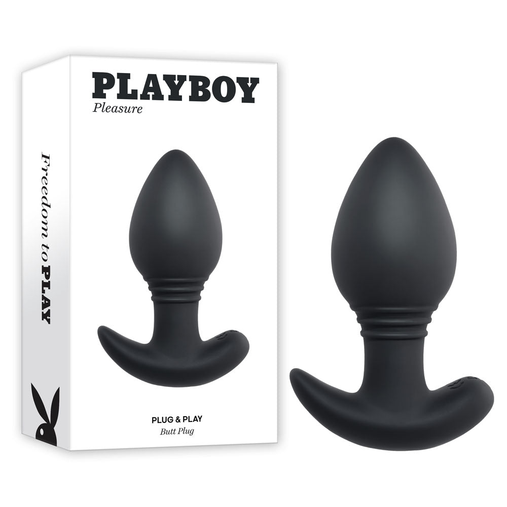 Playboy Pleasure Plug & Play - Vibrating Butt Plug with Wireless Remote