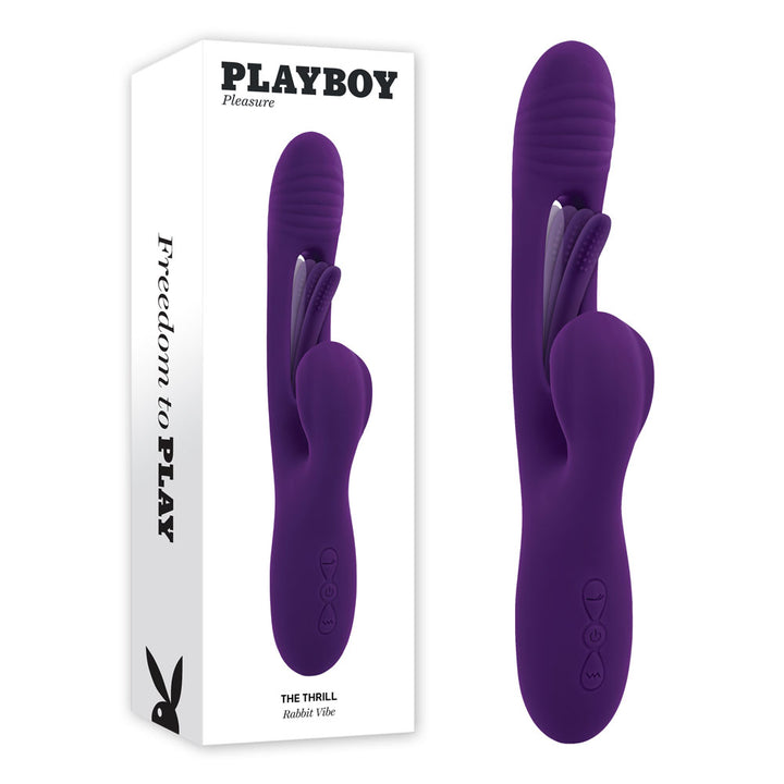 Playboy Pleasure The Thrill Rabbit Vibrator - Purple