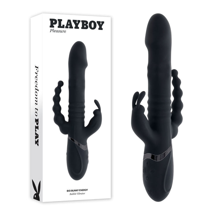 Playboy Pleasure Big Bunny Energy Vibrator with Anal Beads