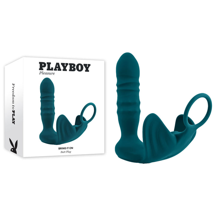 Playboy Pleasure Bring It On - Thrusting Butt Plug With Cock Ring