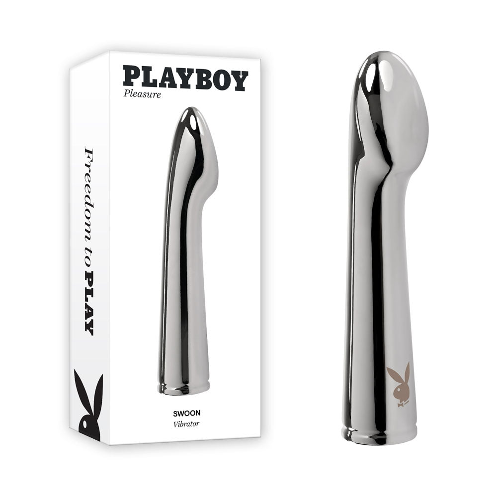 Playboy Pleasure Swoon Vibrator - Chrome