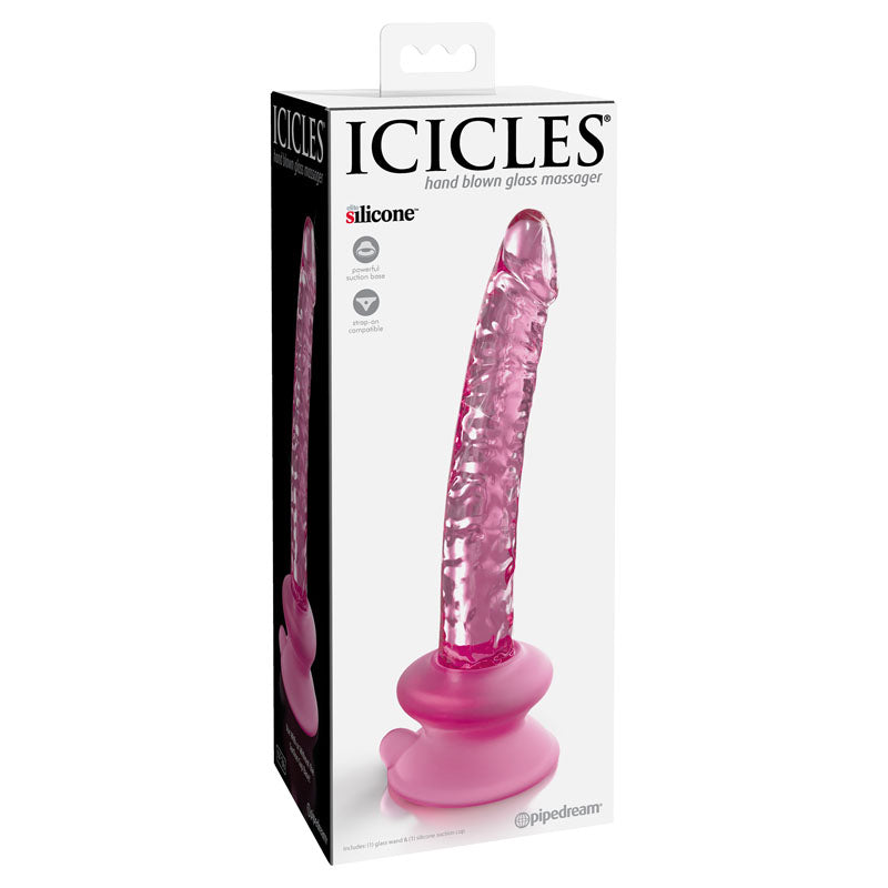 Icicles #86 -Glass Dong with Suction Base