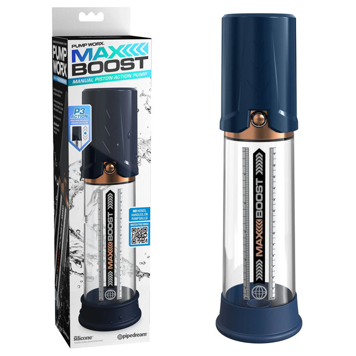 Pump Worx Max Boost - Blue Penis Pump