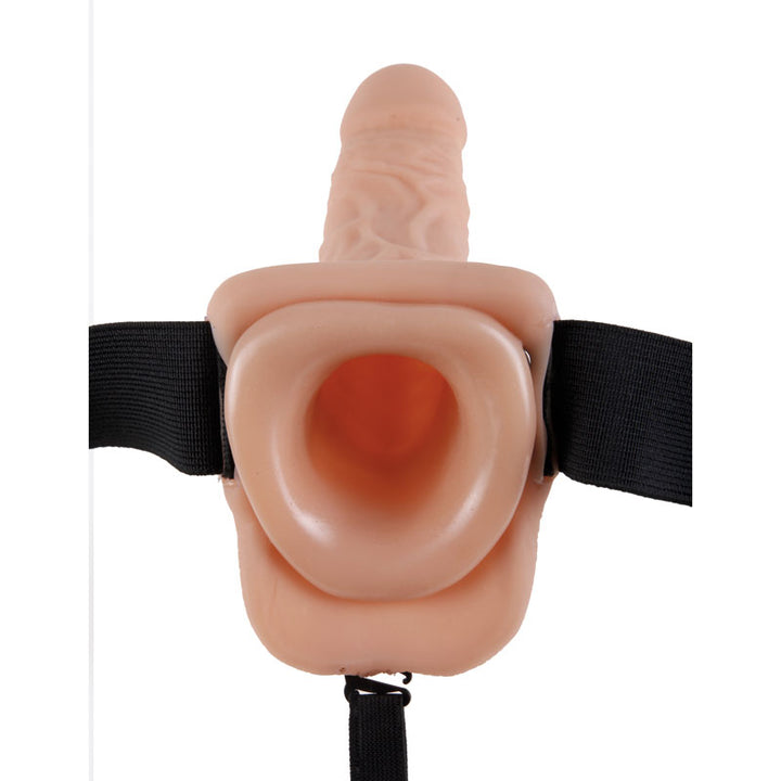 Fetish Fantasy 7 Inch Hollow Strap-On Harness With Balls