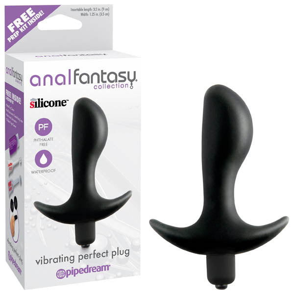 Anal Fantasy Collection Black Vibrating Perfect Butt Plug