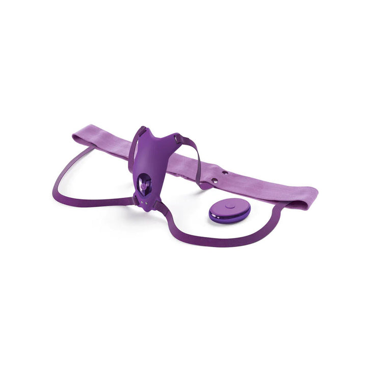 Fantasy For Her Ultimate Butterfly Strap-On Stimulator - Purple