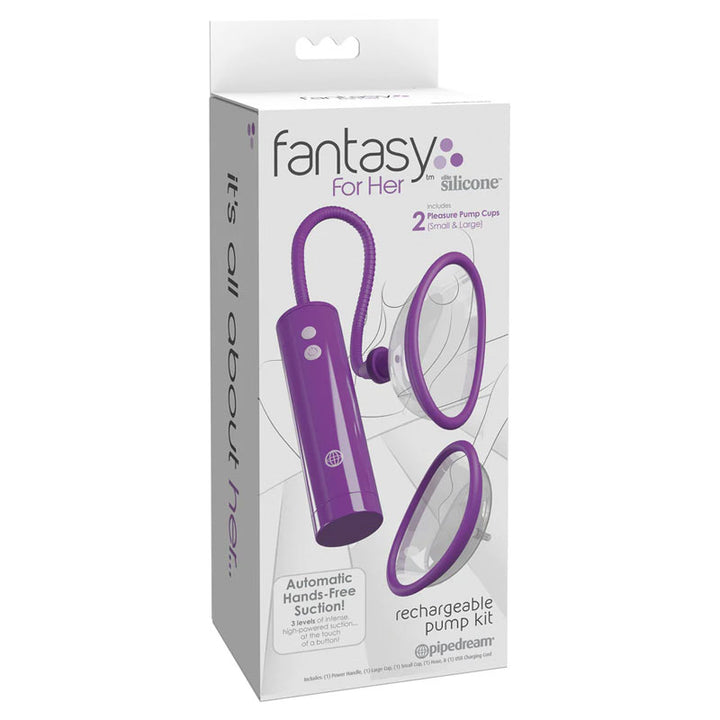Fantasy For Her Vagina Rechargeable Pump Kit - Purple