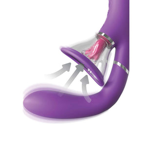 Fantasy for Her Her Ultimate Pleasure Pro 4-In-1 Oral Simulator - Purple