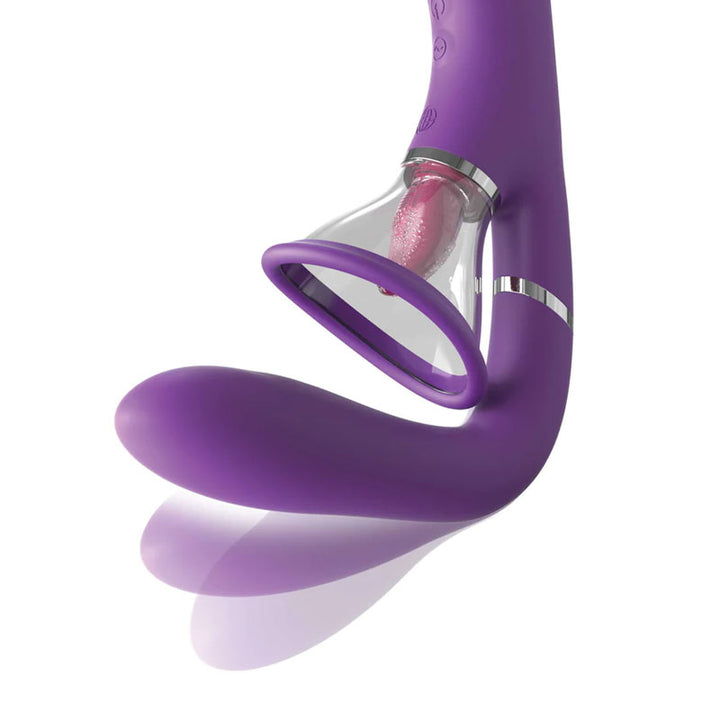 Fantasy for Her Her Ultimate Pleasure Pro 4-In-1 Oral Simulator - Purple