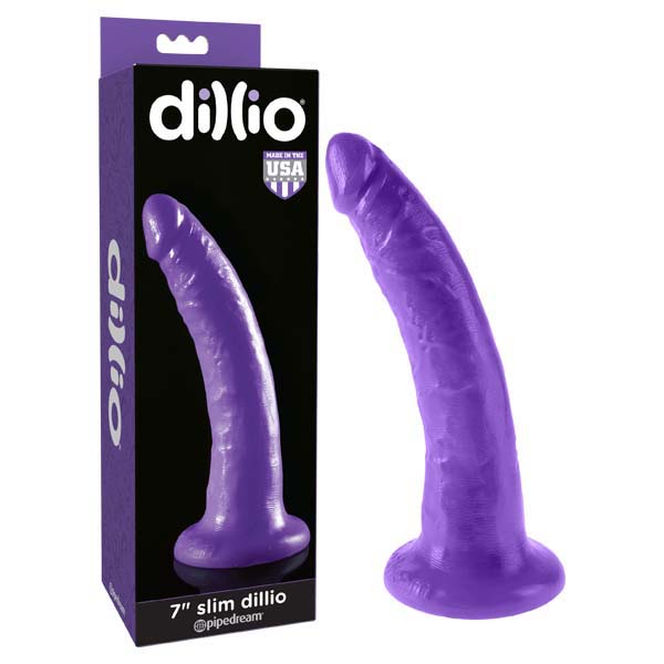 Dillio 7'' Slim - Purple 17.8 cm Dong