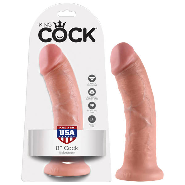 King Cock 8'' Cock - Flesh 20.3 cm (8'') Realistic Dong