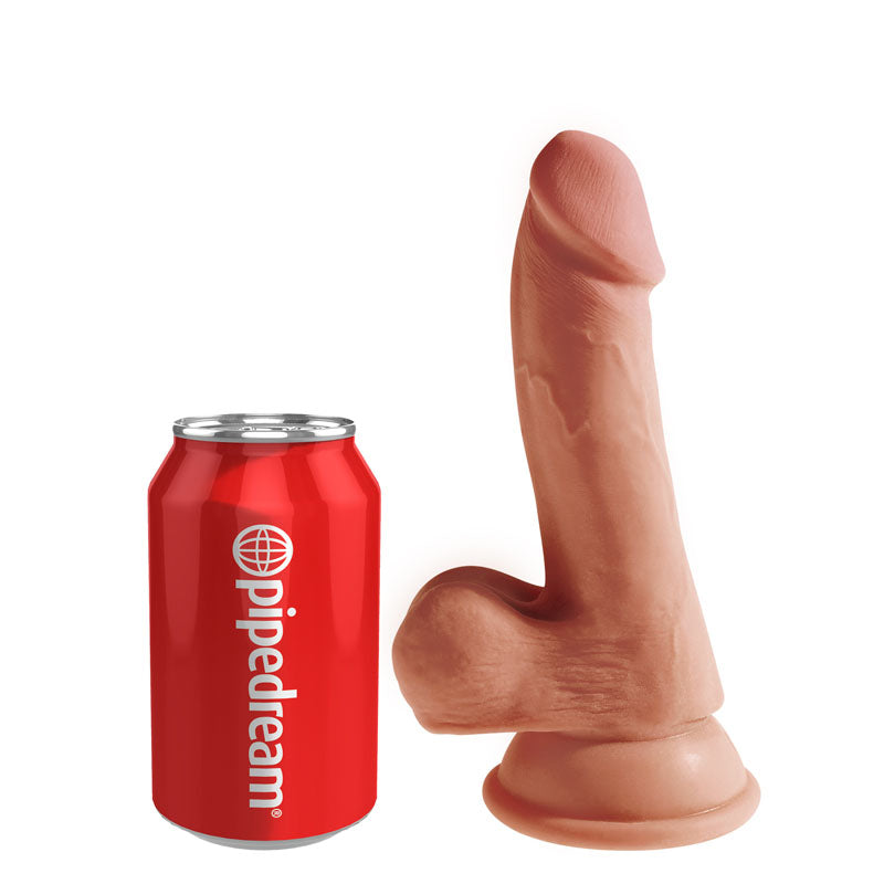 King Cock Plus 6.5 Inch Triple Density Cock with Balls - Tan