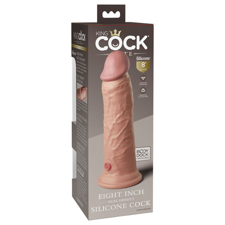 King Cock Elite 8 Inch Flesh Dual Density Cock