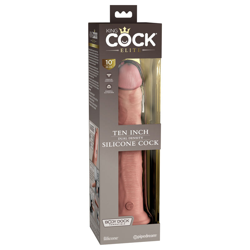 King Cock Elite 10 Inch Flesh Dual Density Cock