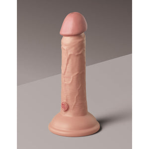 King Cock Elite 6 Inch Flesh Vibrating Dual Density Cock