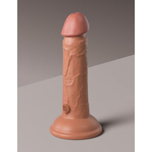 King Cock Elite 6 Inch Tan Vibrating Dual Density Cock