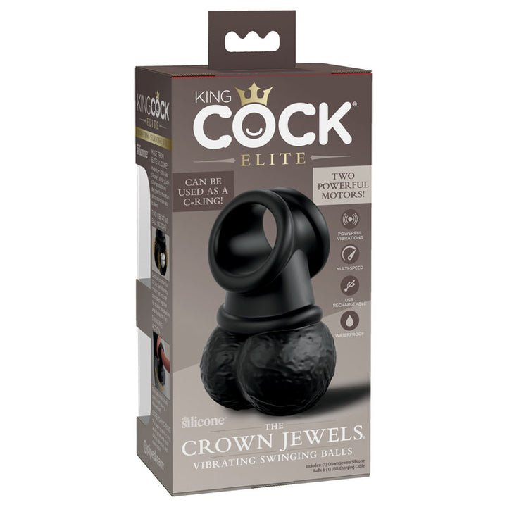 King Cock Elite The Crown Jewels Vibrating Balls