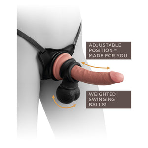 King Cock Elite Swinging Balls Cock Ring