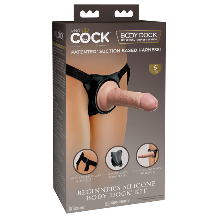 King Cock Elite Beginner's Body Dock Kit with Dong