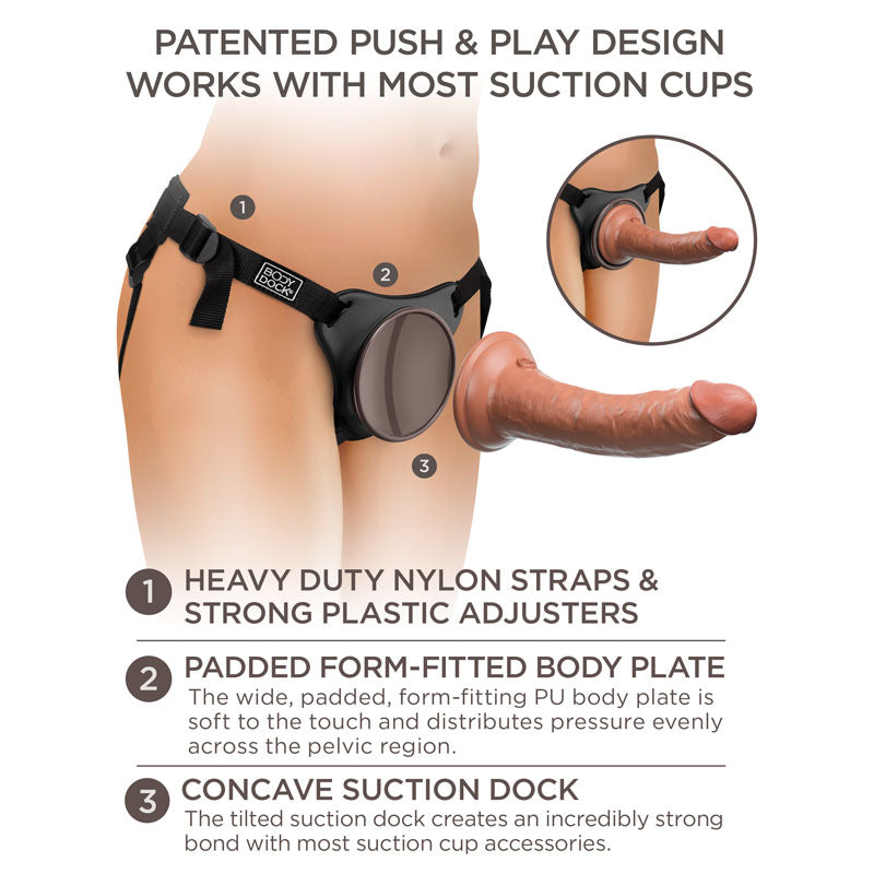 King Cock Elite Comfy Body Dock Kit with Tan Dong