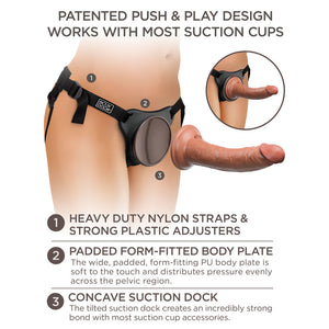 King Cock Elite Comfy Body Dock Kit with Tan Dong