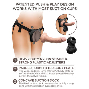 King Cock Elite Ultimate Vibrating Body Dock Kit with Vibrating Dong & Balls