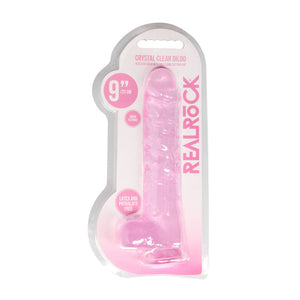RealRock 9 Inch Realistic Pink Dildo With Balls