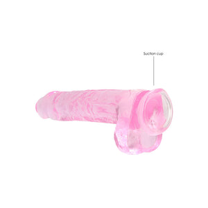 RealRock 9 Inch Realistic Pink Dildo With Balls