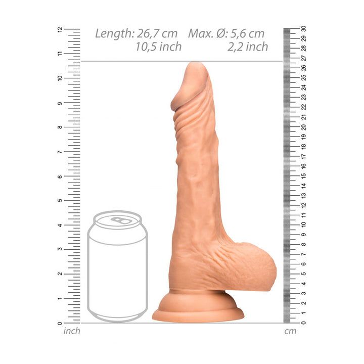 RealRock 10 Inch Realistic Flesh Dong with Balls