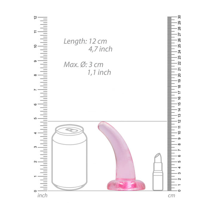 RealRock Non Realistic 5 Inch Dildo with Suction Cup - Pink