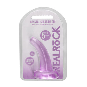 RealRock Non Realistic 5 Inch Dildo with Suction Cup - Purple