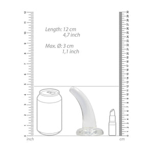 RealRock Non Realistic 5 Inch Dildo with Suction Cup - Clear