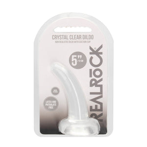RealRock Non Realistic 5 Inch Dildo with Suction Cup - Clear