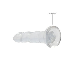 RealRock Non Realistic 7 Inch Dildo with Suction - Clear