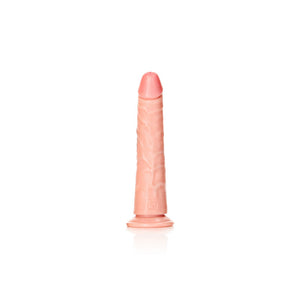 RealRock 7 Inch Realistic Slim Dildo with Suction Cup - Flesh