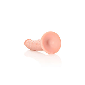 RealRock Realistic 8 Inch Slim Dildo with Suction Cup - Flesh
