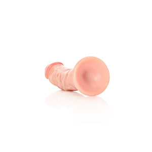 RealRock Realistic 6 Inch Curved Dildo with Suction Cup - Flesh