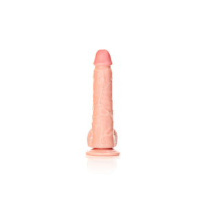 RealRock 7 Inch Straight Realistic Dildo with Balls - Flesh