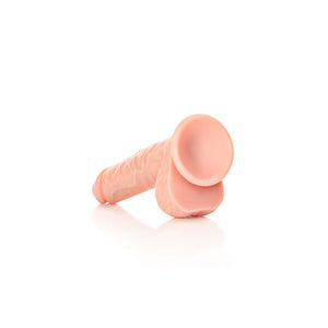 RealRock 7 Inch Straight Realistic Dildo with Balls - Flesh