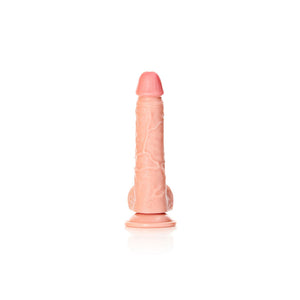 RealRock 8 Inch Straight Realistic Dildo with Balls - Flesh