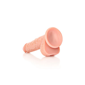 RealRock 8 Inch Straight Realistic Dildo with Balls - Flesh