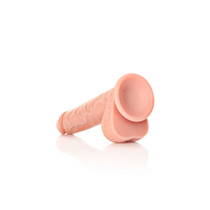 RealRock 10 Inch Straight Realistic Dildo with Balls - Flesh