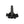 RealRock 8 Inch Hollow Strap-On - Black